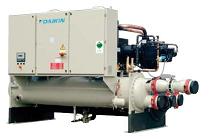 Watergekoelde koudwatermachine en warmtepomp